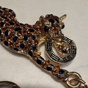 Effy Panther Keychain with Rhinestones